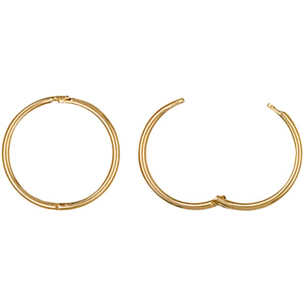 9 carat gold 12mm hoop earrings sleepers