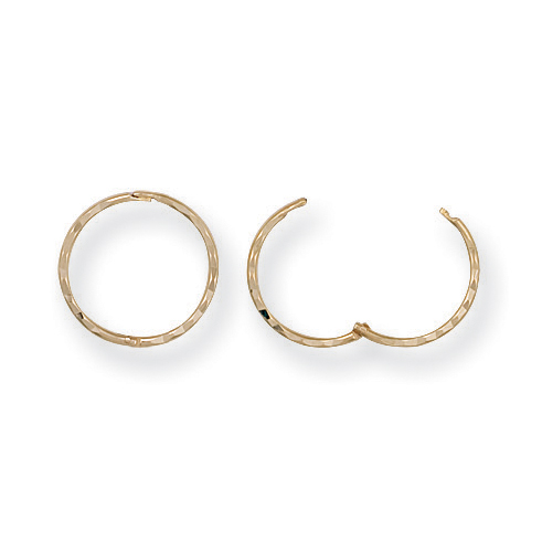 Buy Hinge Hoops 14K Gold Simulated Diamond Earrings, Single OR Pair 12mm  Diameter Clicker Hoops, Channel Set Minimalist Gold CZ Sleeper Earrings  Online in India - Etsy