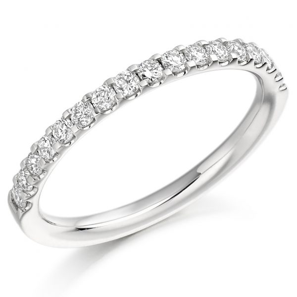 diamond half eternity ring