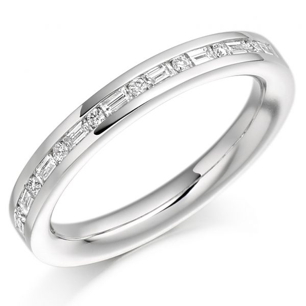 diamond half eternity ring