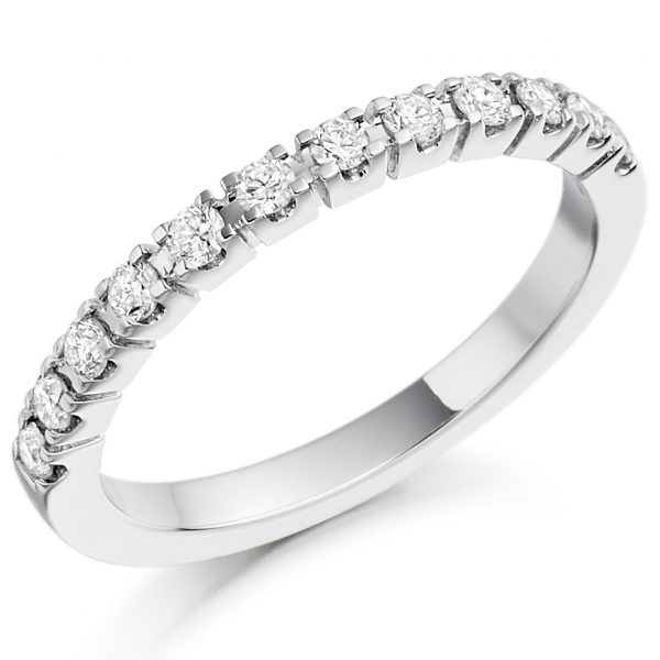 diamond half eternity ring