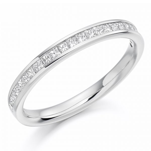 diamond half eternity ring