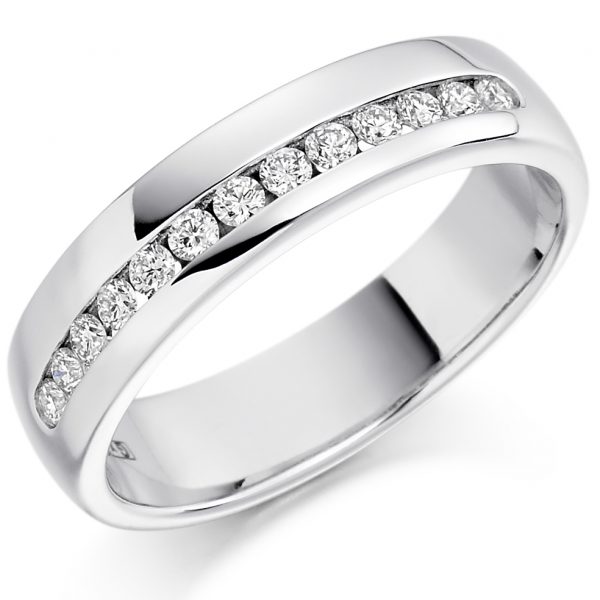 diamond half eternity ring