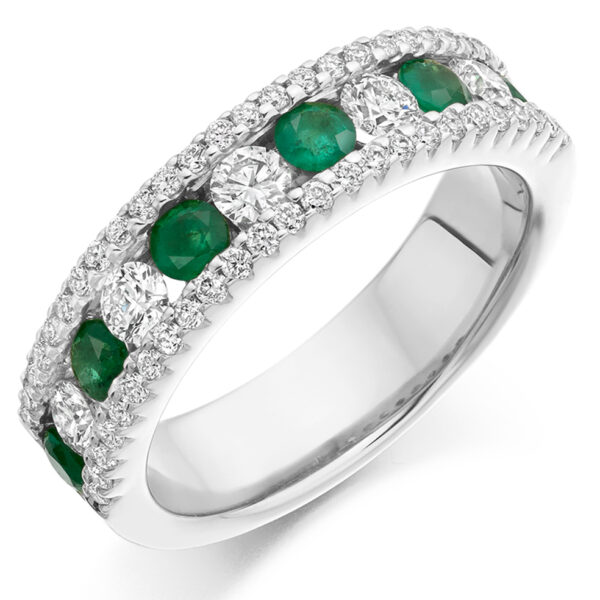 Emerald And Diamond Eternity Ring