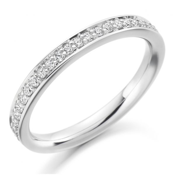 diamond half eternity ring