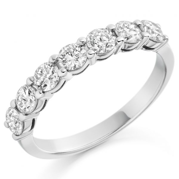 diamond half eternity ring