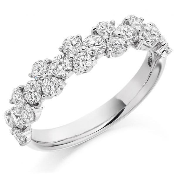 diamond half eternity ring