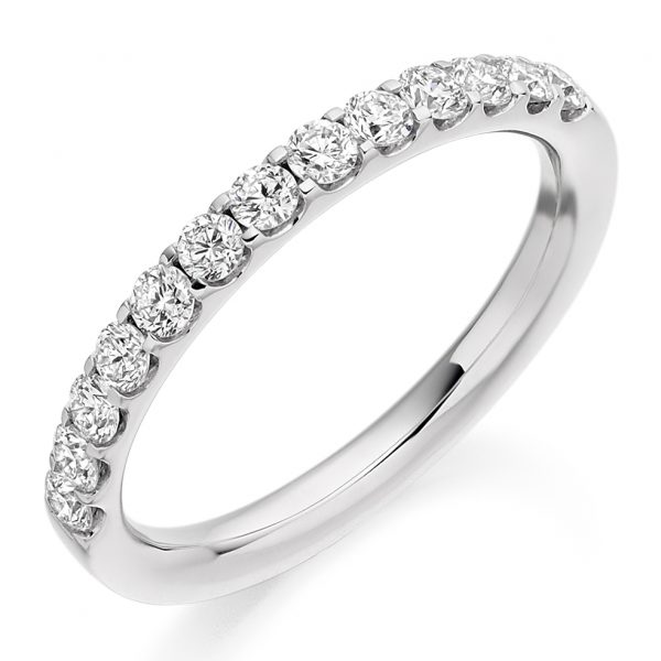 diamond half eternity ring
