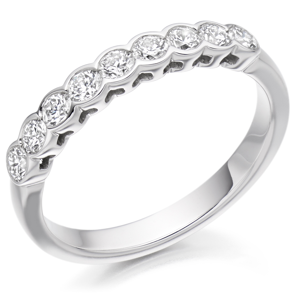 Catherine Half Eternity Band No. 3 in 18-Karat Gold – Jade Trau