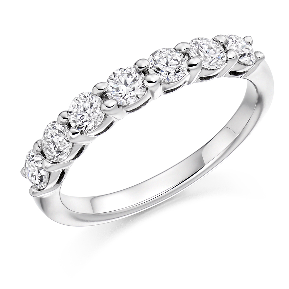 9ct Diamond 7 Stone Eternity Ring Northumberland Goldsmiths