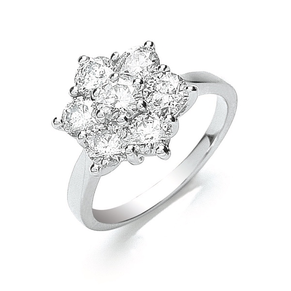 14K White Gold Round Stone Halo Engagement Ring | Armentor Jewelers | New  Iberia, LA