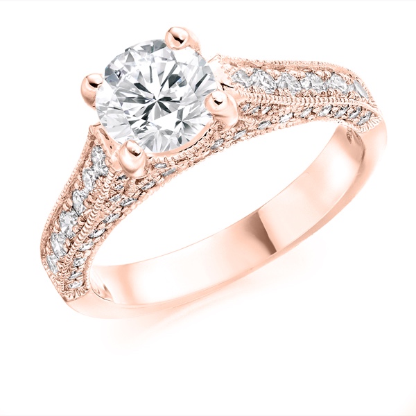  18  Carat  Rose Gold Diamond  Fancy Ring  Northumberland 