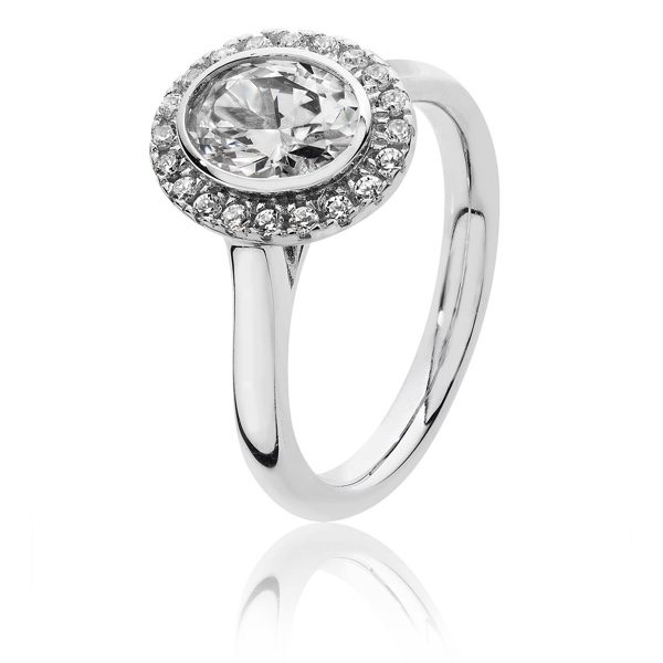 Silver Ladies Cubic Zirconia Ring With Stone Size O | 036800322298 | Cash  Converters