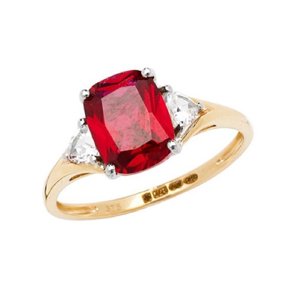 Ruby and white sapphire ring discount