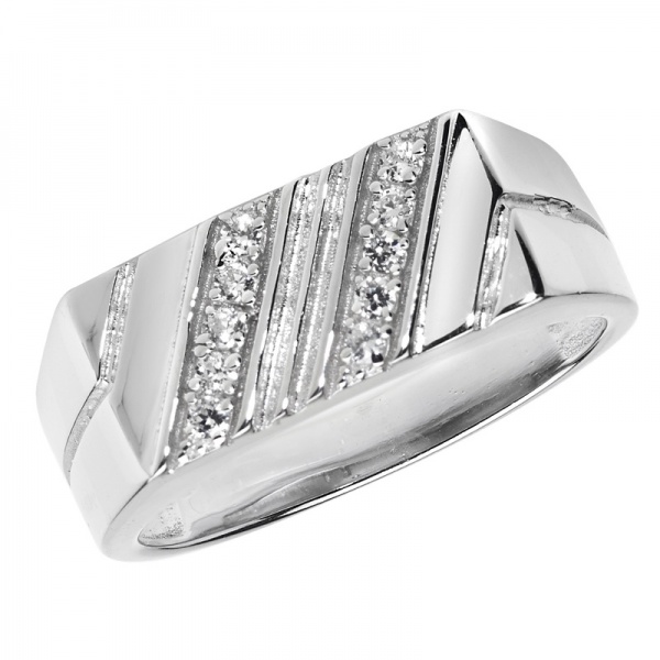 SweetJew Men's Wedding Rings 925 Sterling Silver Ring 1ct 10 Large Princess  Cut White AAAAA Cubic Zirconia Size 7 | Amazon.com