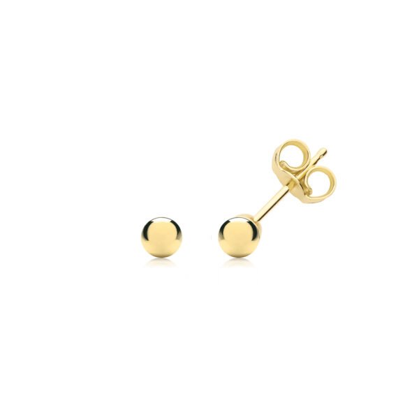 9 carat yellow gold stud earrings