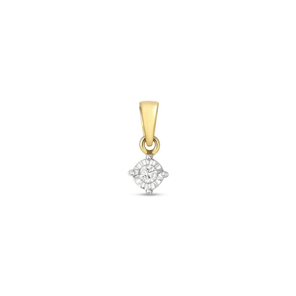 9 carat gold diamond pendant