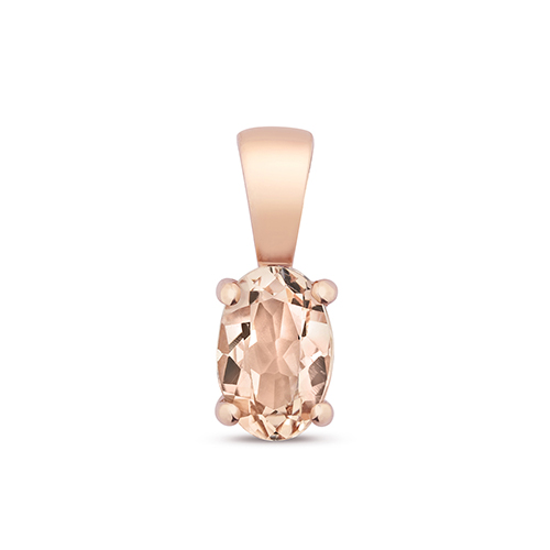 Mappin & Webb 18ct Rose Gold Morganite & Diamond Pendant PR-0940-MG |  Mappin and Webb