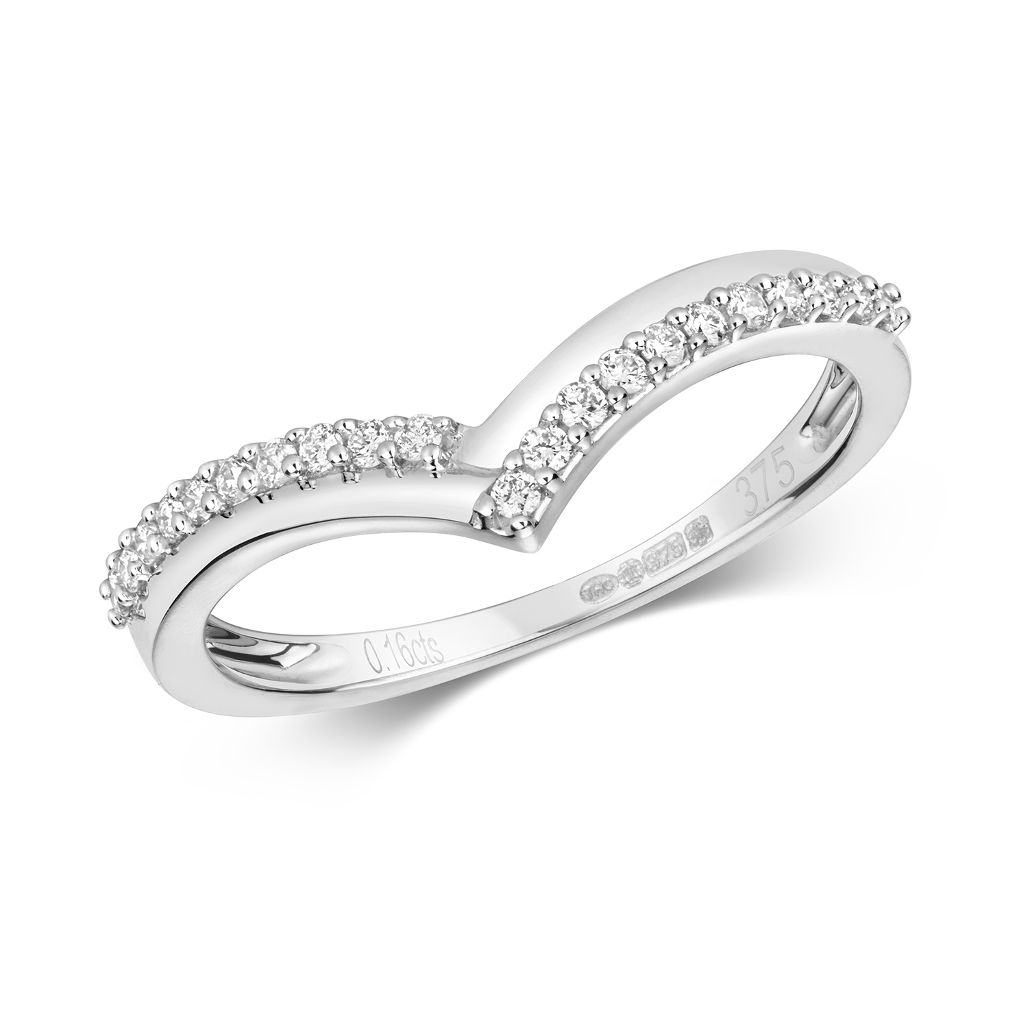 Prong Set Round & Pear Cut Diamond Wishbone Ring in 18K Rose Gold | eBay