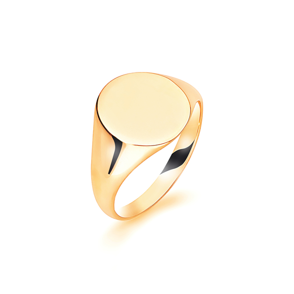 Half Carat Mens Diamond Ring 14K Yellow Gold