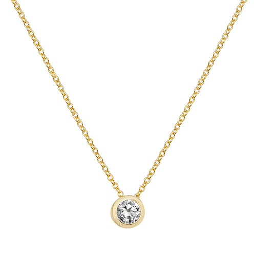 Dressy Oval CZ 22k Gold Necklace | 22k gold necklace, Yellow gold necklaces,  Gold necklace