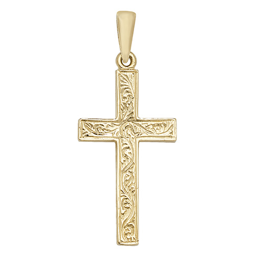 9 carat gold fancy cross