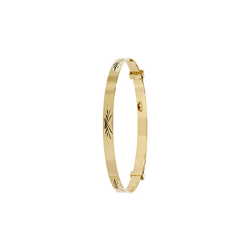 9 carat yellow gold baby bangle