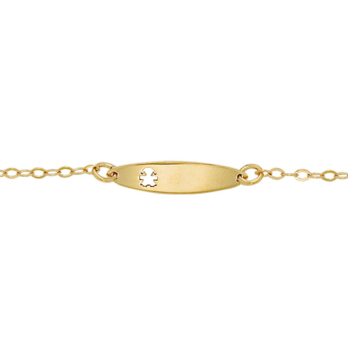 9 carat gold babies ID bracelet