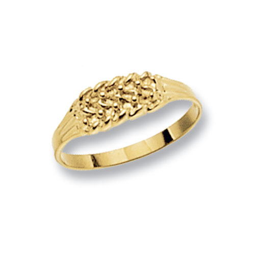 9 carat yellow gold babies ring