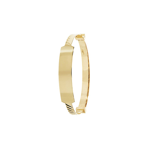 9 carat yellow gold 3mm ID baby bangle