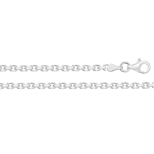 Silver Faceted Belcher Chain