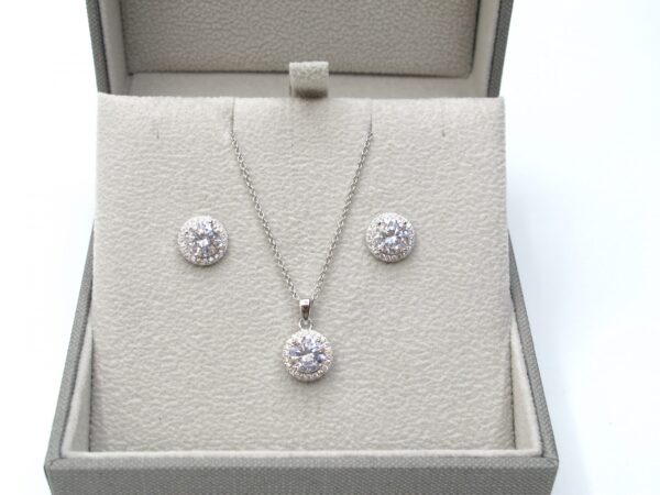 sterling silver cubic zirconia set