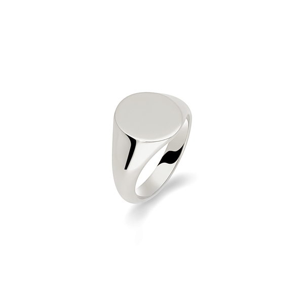 argentina plain oval signet ring