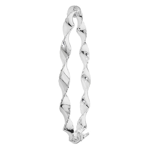 sterling silver twisted bangle