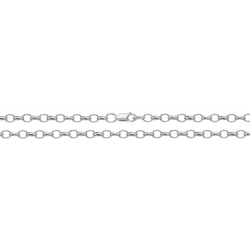 sterling silver oval belcher chain