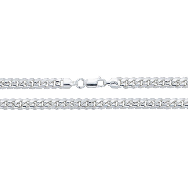 silver curb cuban chain