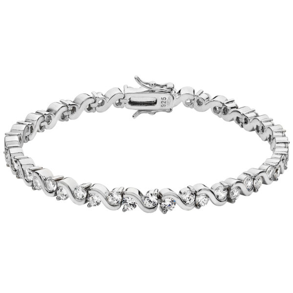 sterling silver cz bracelet