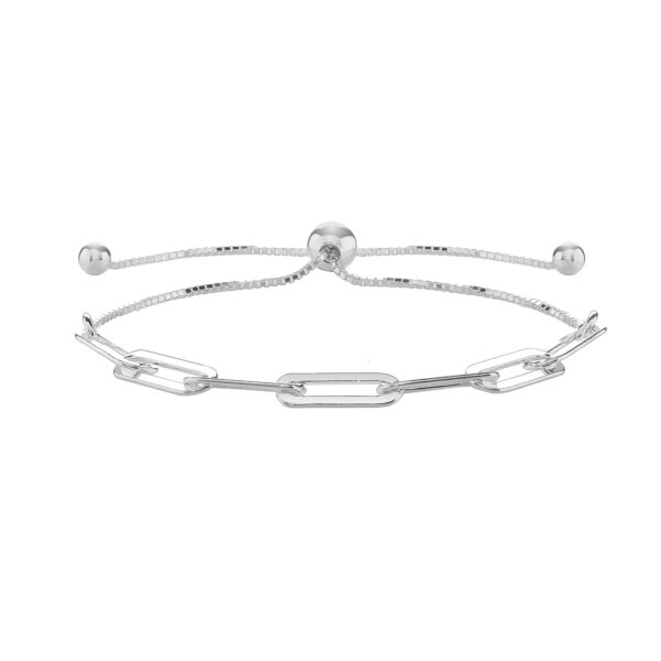 Sterling Silver Paper Clip Bracelet