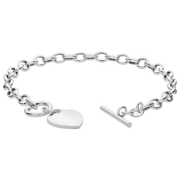 sterling silver t-bar bracelet