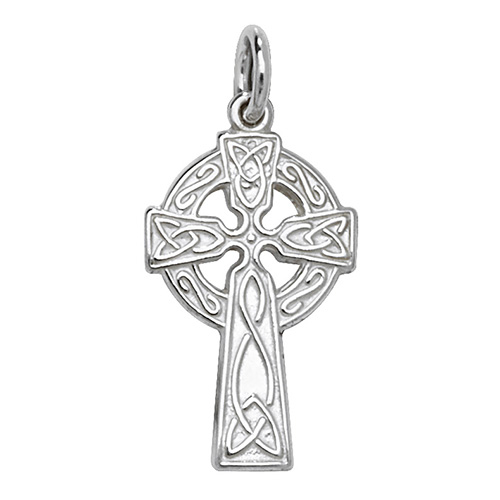 silver celtic cross pendant