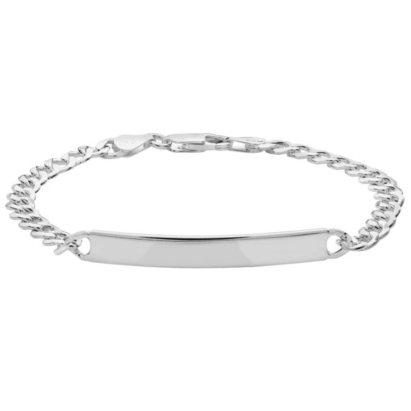 silver id bracelet