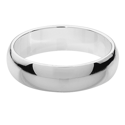 Sterling Silver 5mm wedding band