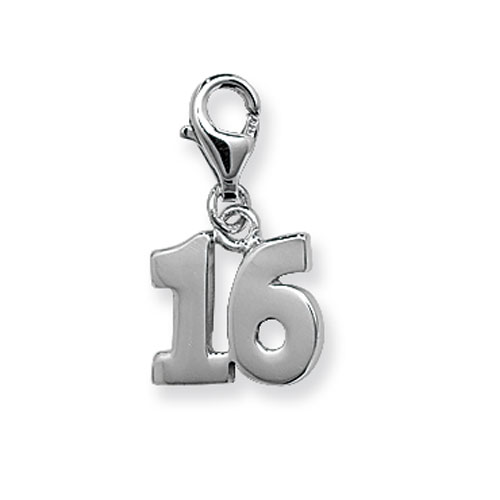 sterling silver 16 charm