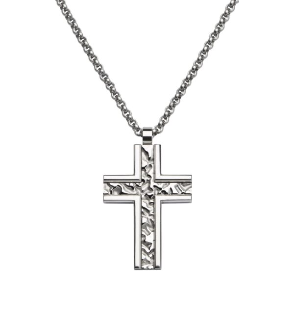 steel chain and cross