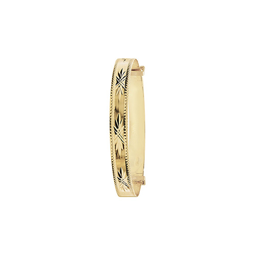 9 carat yellow gold baby bangle