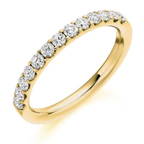 9ct yellow gold diamond wedding ring 0.50cts