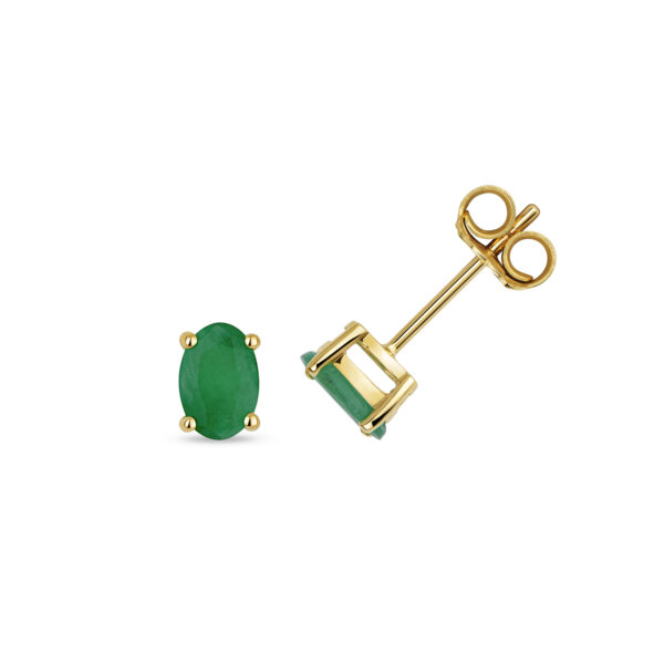 9 carat emerald earrings
