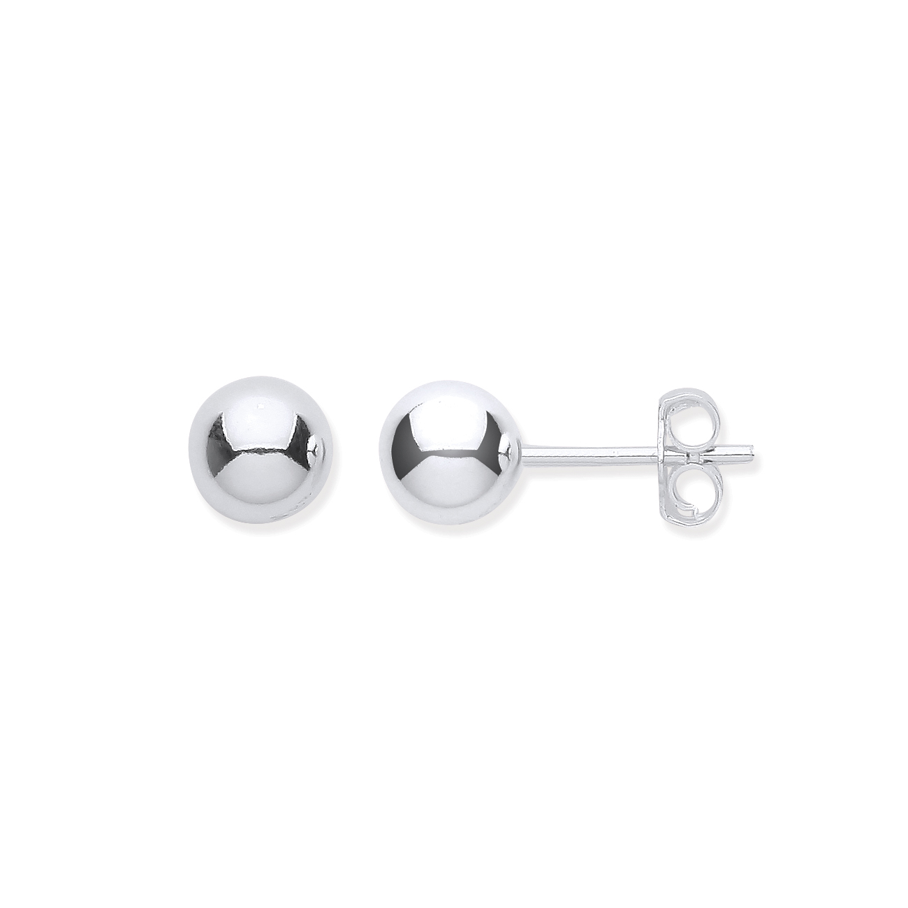 6mm Ball Studs Sterling Silver - Northumberland Goldsmiths