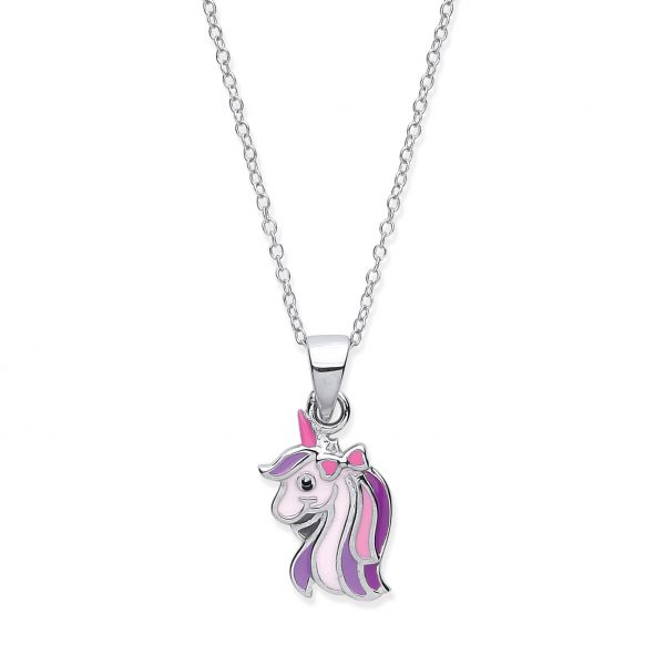 silver unicorn pendant