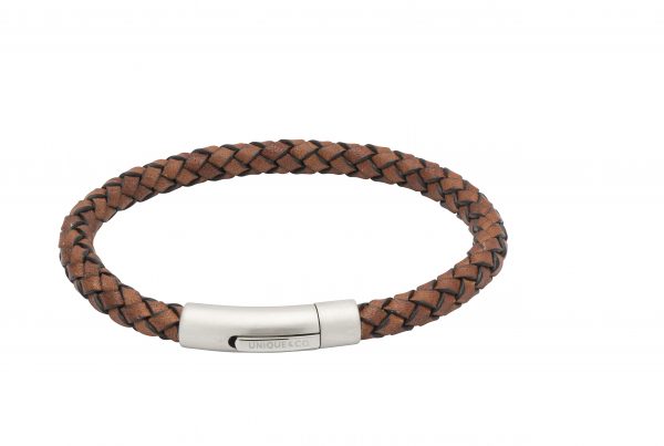 leather bracelet dark brown